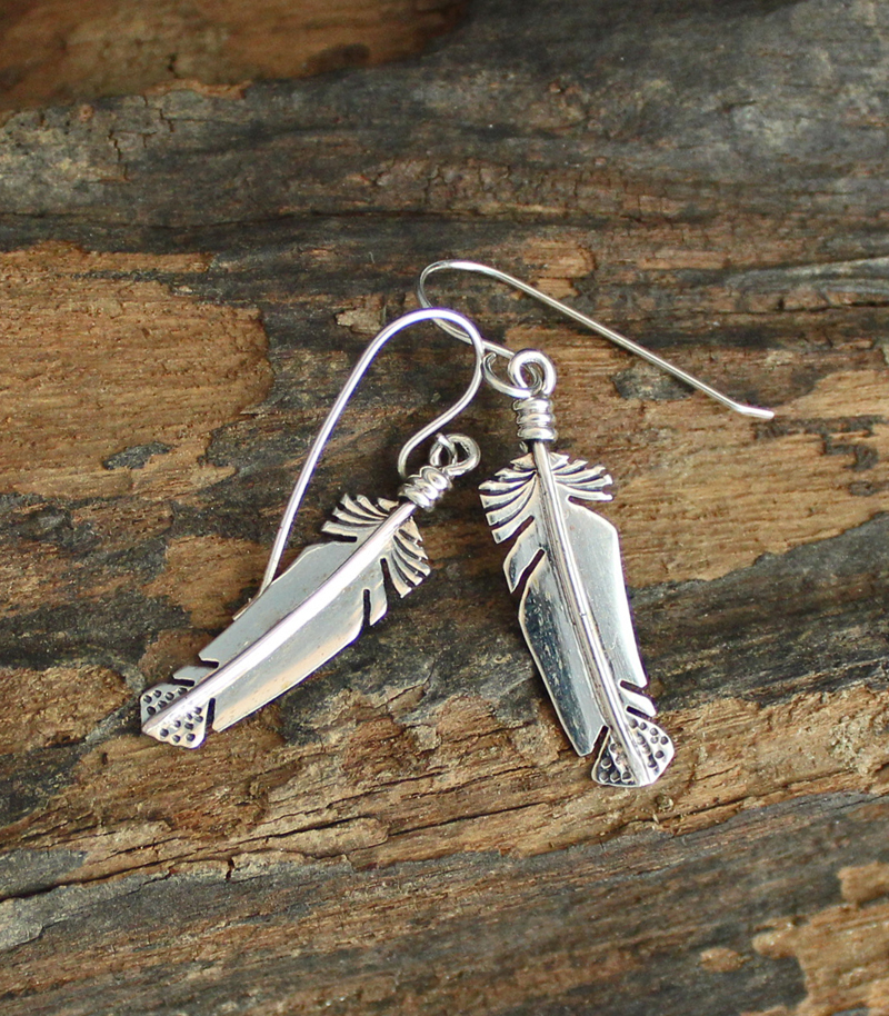 Buy Feather Dangle Earrings Sterling Silver With Pearl Cluster Long Feather  Earrings Women Cute Earrings Dangly Statement Earring Online in India - Etsy
