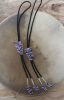 Men's Bolo with Wampum Cornrow Inlay