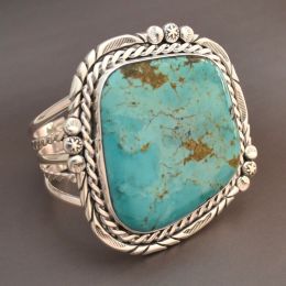 Large Turquoise Bracelet Cuff