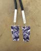 Men's Bolo with Wampum Cornrow Inlay