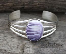 Large Round Oval Wampum Bracelet