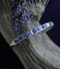 Narrow Hand-Cut Cornrow Inlay Wampum Bracelet