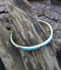 Turquoise Opal Black Onyx Inlaid Bracelet