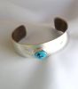 Sterling Silver Bracelet With Turquoise Nugget