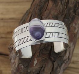 Oval Cabochon Wampum Bracelet