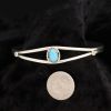 Dainty Sterling Silver Bracelet With Robins Egg Turquoise
