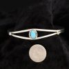 Dainty Sterling Silver Turquoise Bracelet