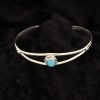 Dainty Sterling Silver Turquoise Bracelet