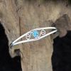 Sterling Waves Turquoise Bracelet