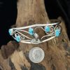 Rose Vine Turquoise Bracelet