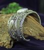 Spiraling Feathers Wampum Bracelet