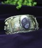 Sterling Silver Fanned Wampum Cuff