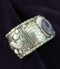 Sterling Silver Fanned Wampum Cuff