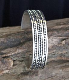 Sterling Silver Twisted Wire Cuff