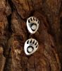 Light Opal Bear Paw Studs