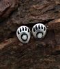 Light Opal Bear Paw Studs