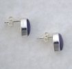 Round Oval Wampum Stud Earrings