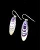 Wampum Sharp Oval Earrings