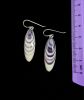 Wampum Sharp Oval Earrings