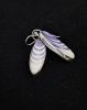 Wampum Sharp Oval Earrings