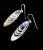 Wampum Sharp Oval Earrings