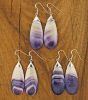 Large Drop Wampum Earrings