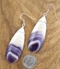 Large Drop Wampum Earrings