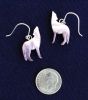 Wampum Wolf Earrings