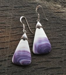 WAMPUM Triangle Earrings