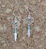 Small Heart Dreamcatcher Turquoise Earrings