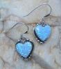 Opal Heart Shaped Earrings