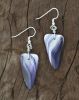 'Deertoe' Hand-Cut Wampum Earrings