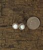 White Opal Post Earrings