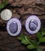 Small Beaded Wampum Earrings