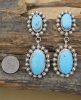 LARGE STAR-STUDDED TURQUOISE EARRINGS