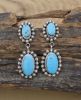 LARGE STAR-STUDDED TURQUOISE EARRINGS