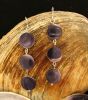3 Disc Wampum Earrings