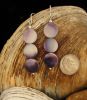 Three disk Wampum Earrings