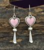 CONCH SHELL HEART EARINGS W/ SQUASH BLOSSOM