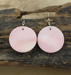 LARGE ROUND CONCH SHELL EARRINGS