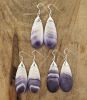 Large Drop Wampum Earrings