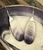 Large Drop Wampum Earrings