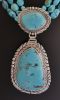 Large 3-Strand 'Sleeping Beauty' Turquoise Necklace