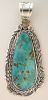 "Sister" Large Turquoise Pendant