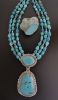 Large 3-Strand 'Sleeping Beauty' Turquoise Necklace