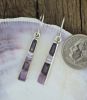 Short Wampum Inlay Earrings