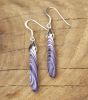Long Wampum Drop Earrings