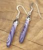 Long Wampum Drop Earrings