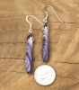 Long Wampum Drop Earrings