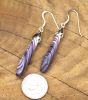 Long Wampum Drop Earrings
